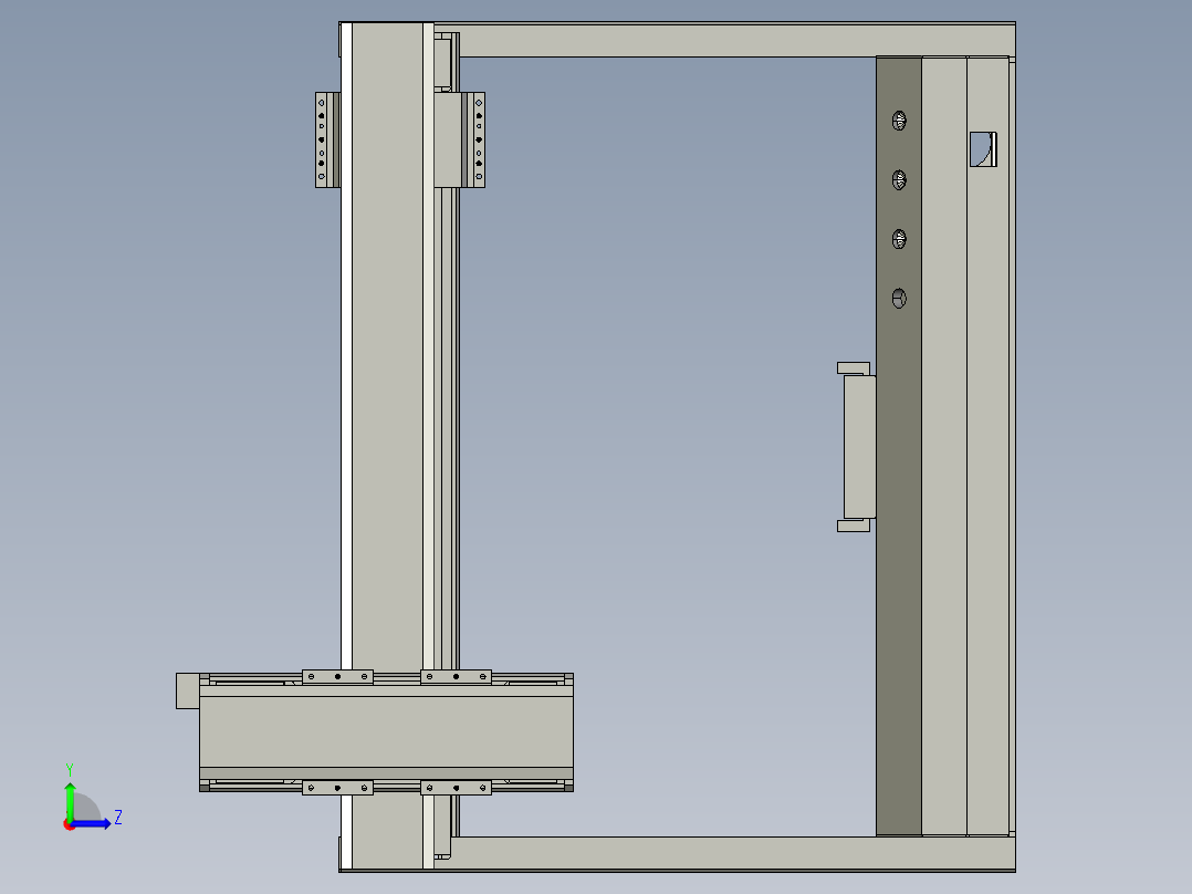 同步带桌面式平台B551-57步进版左视图