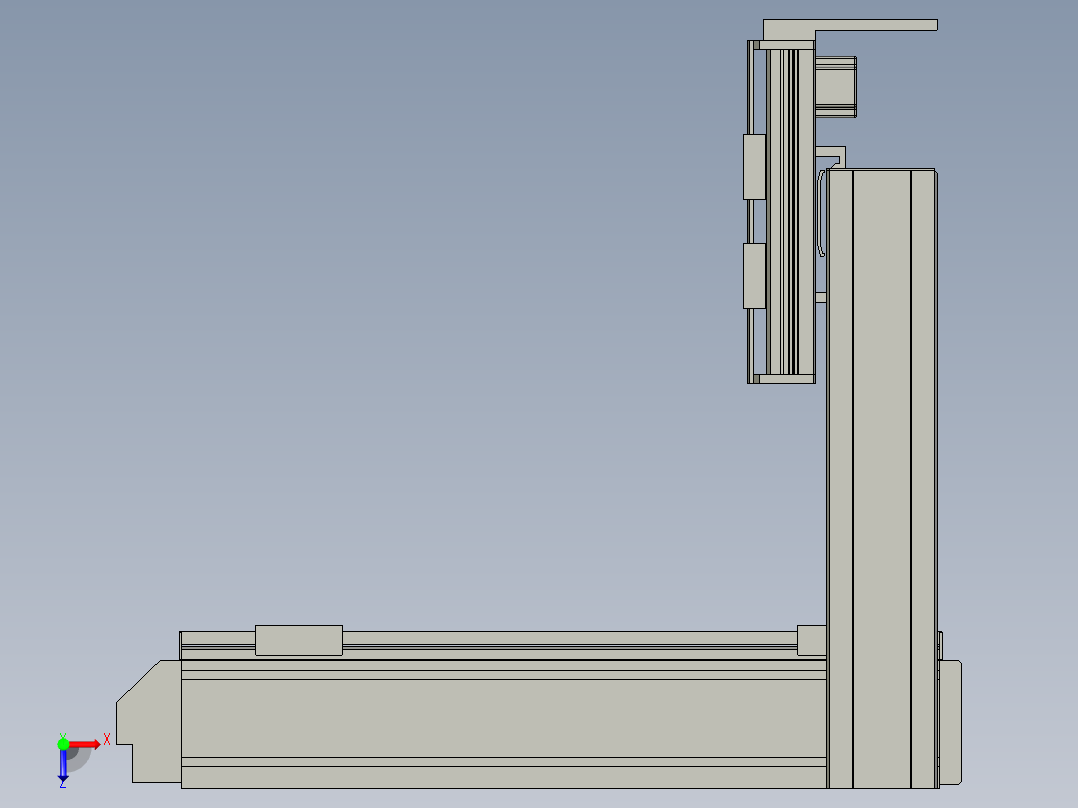 同步带桌面式平台B551-57步进版俯视图
