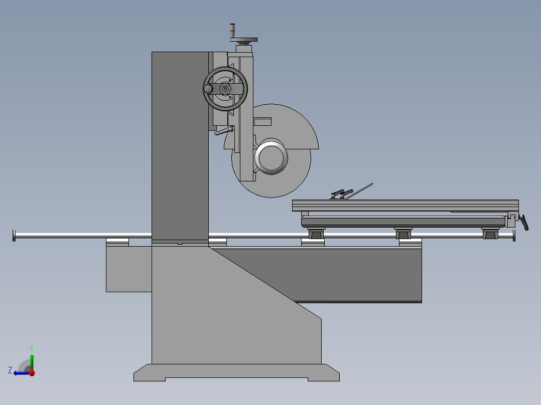 BJC1220双端裁板锯三维模型图右视图