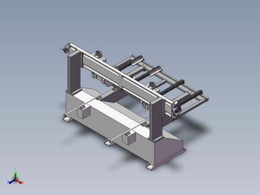 BJC1220双端裁板锯三维模型图正等轴测缩略图