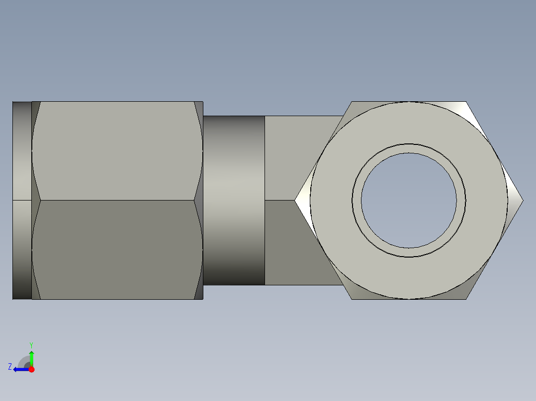 卡套式工业通用硬管接头8_jbu-s右视图