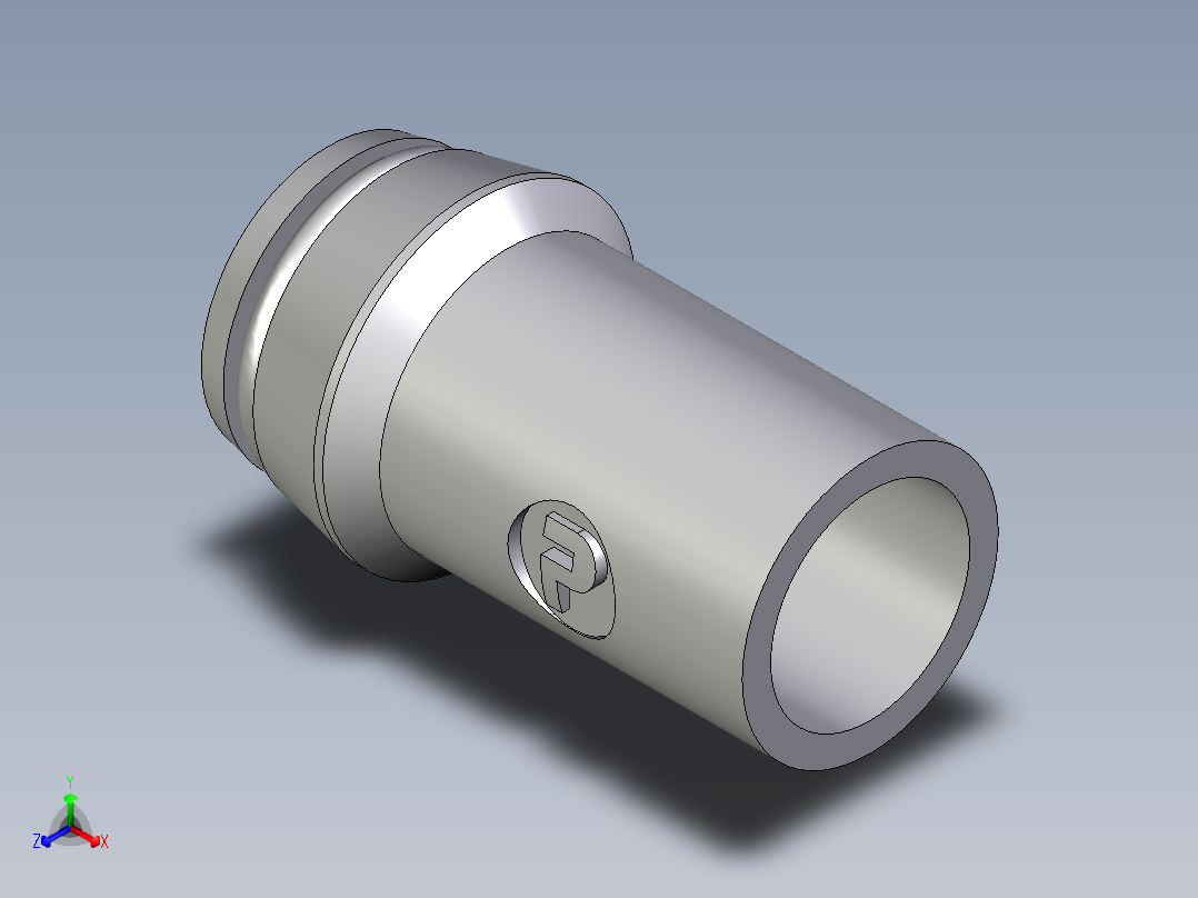 卡套式工业通用硬管接头EO_Weld_nipple__orbital__SKA18X2ORB71主视图