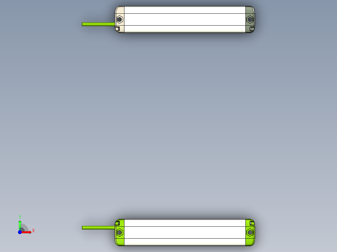 安全_区域传感器H2TLS0620_3D前视图