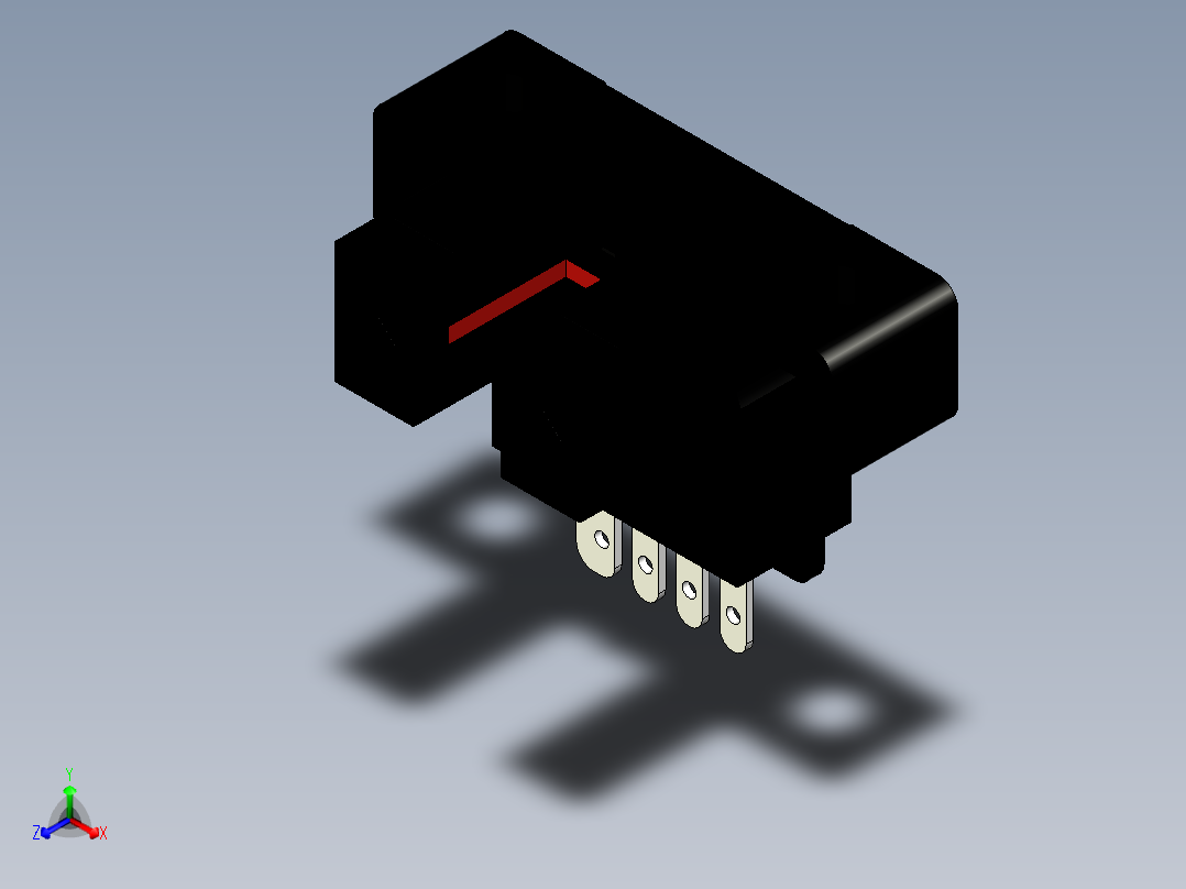 槽型光电传感器LU681_3D