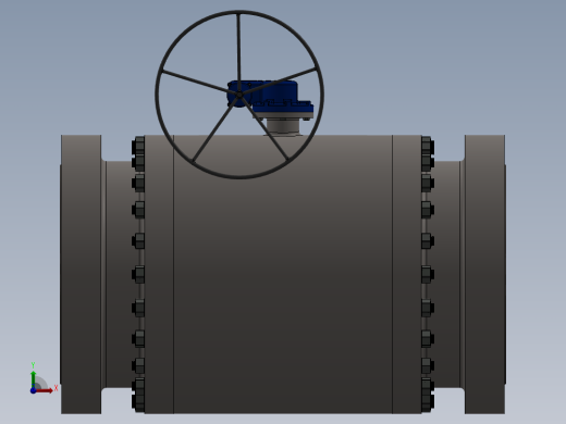 球阀22英寸前视缩略图