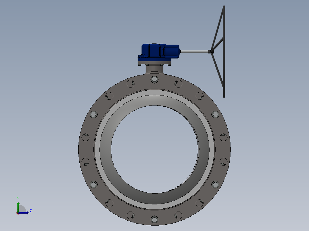 球阀22英寸左视图