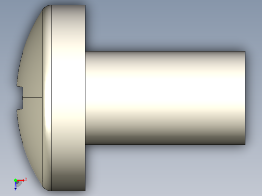 螺丝 M3.5 十字盘头-M3.5 x 6 Screw head.STEP俯视缩略图
