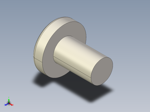 螺丝 M3.5 十字盘头-M3.5 x 6 Screw head.STEP正等轴测缩略图
