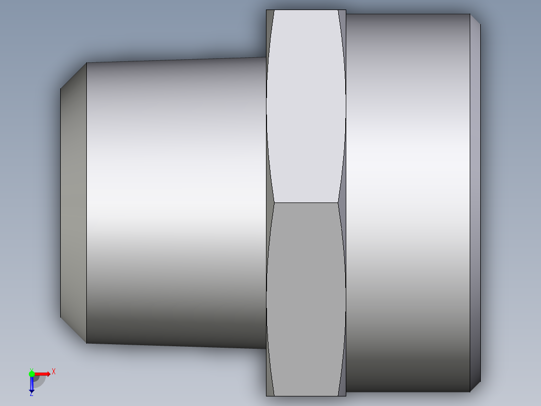 卡套式工业通用硬管接头EO_Male_Stud_connector_GE35L1NPTCFX俯视图