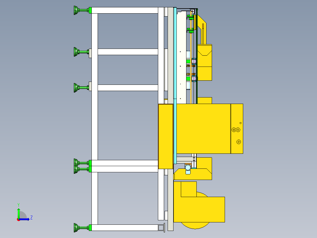 书本打包机结构设计含UG三维=1372723==600左视图