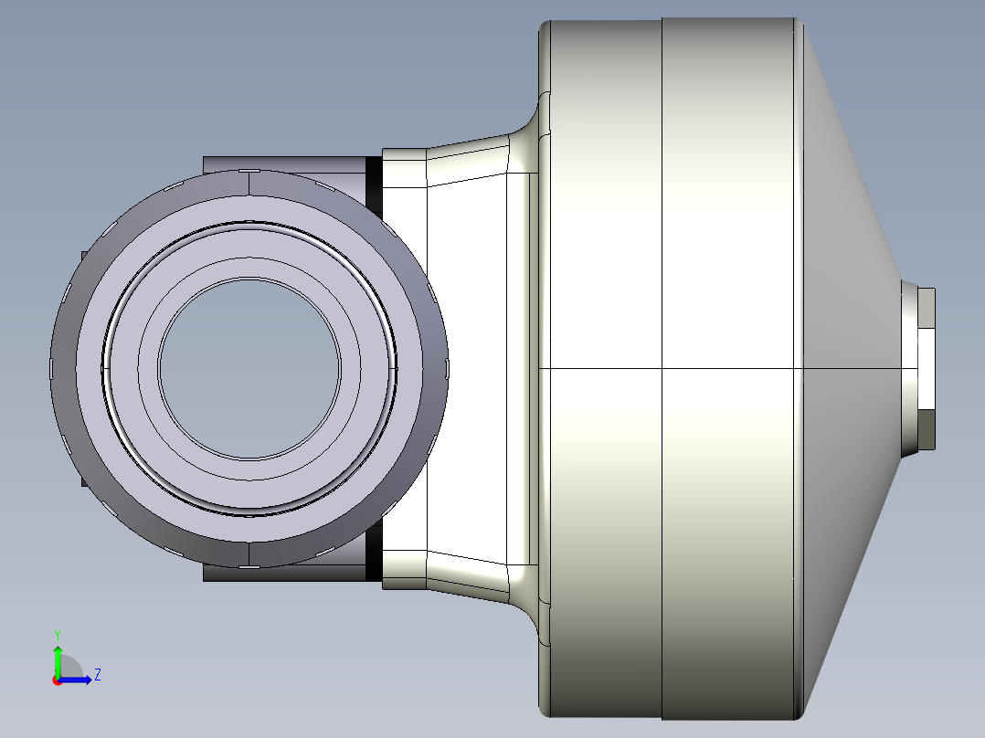4DKMUIVCP NO-DA 气动隔膜阀、常开型双作用，女性联盟结束，公制系列PVC-U左视图