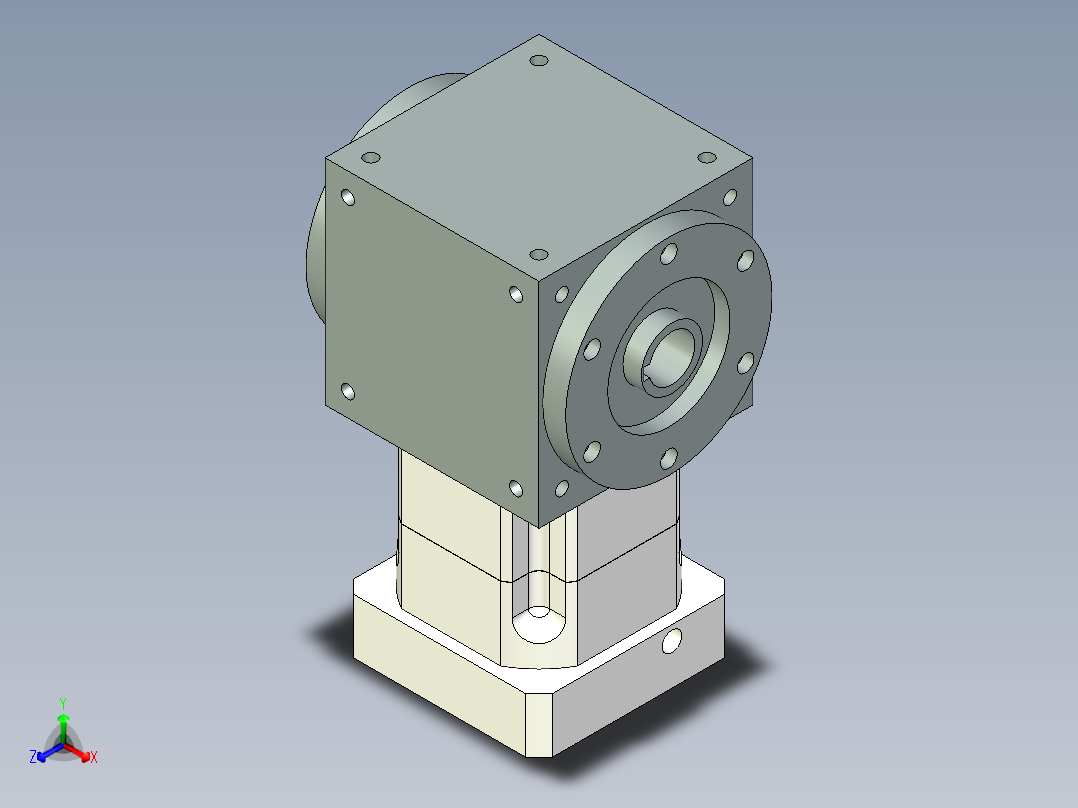 换向器PW140双孔 PGH115-L1 22-110-145-M8.stp正等轴测图
