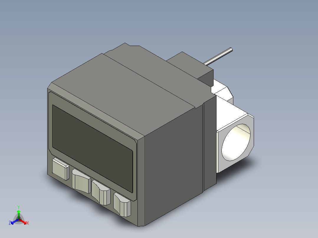 基恩士AP-C30_31(P)_33(P)_kc图纸模型主视图