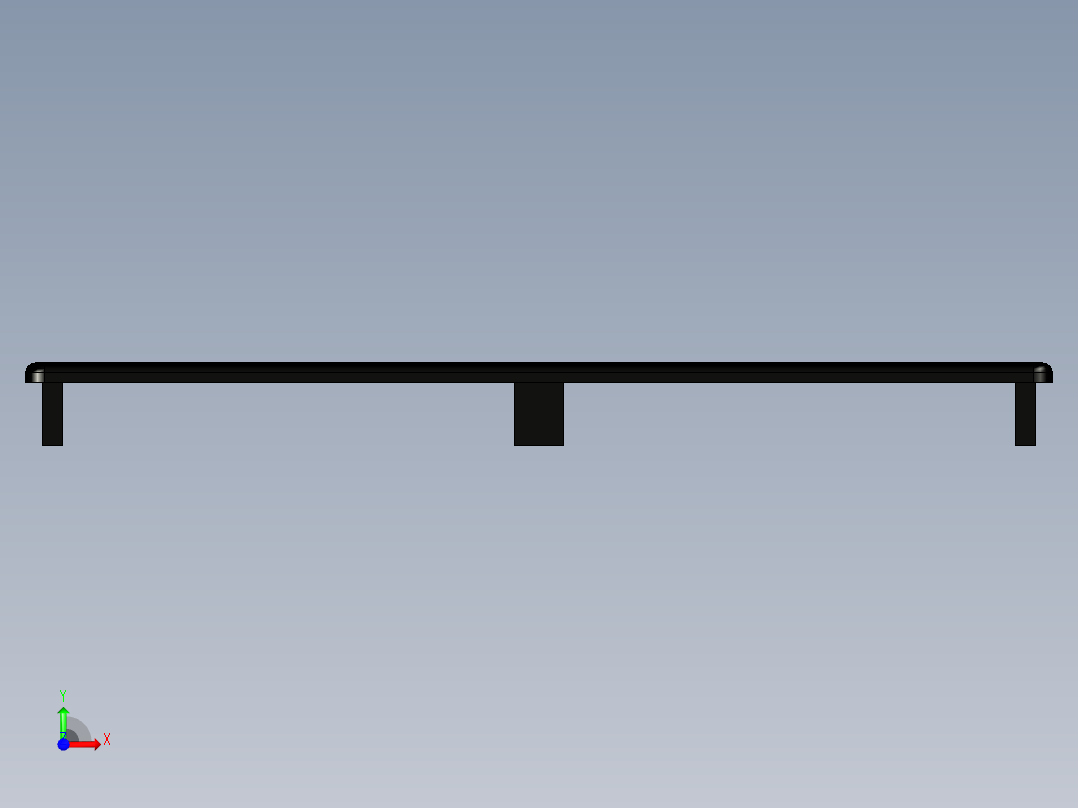 型材-KJN CABLE CONDUIT CAP 80X160 KJN511110前视图