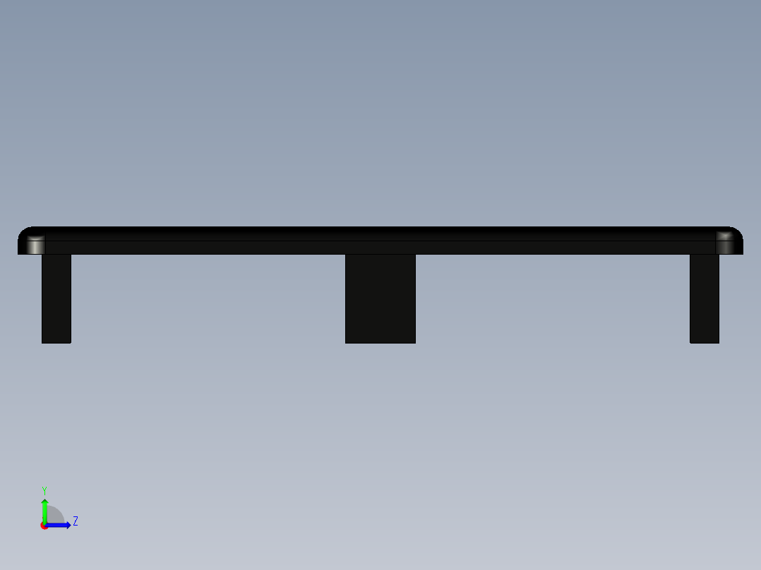 型材-KJN CABLE CONDUIT CAP 80X160 KJN511110左视图