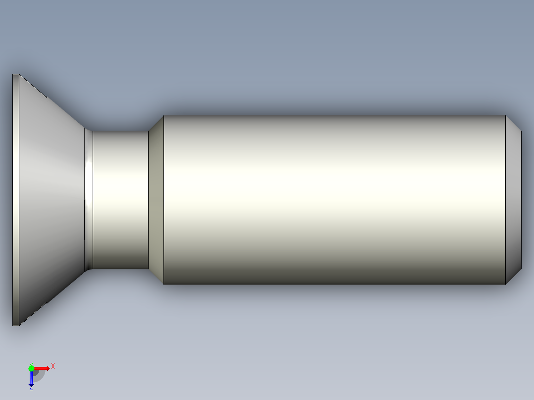 沉头螺钉-Slotted_BOLT-M10-L30_22-15-2x2-40.stp俯视图