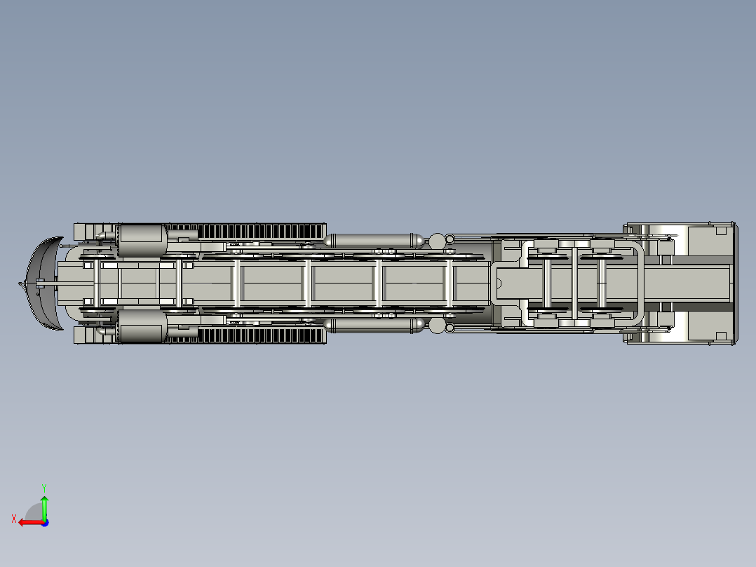 蒸汽机车后视图