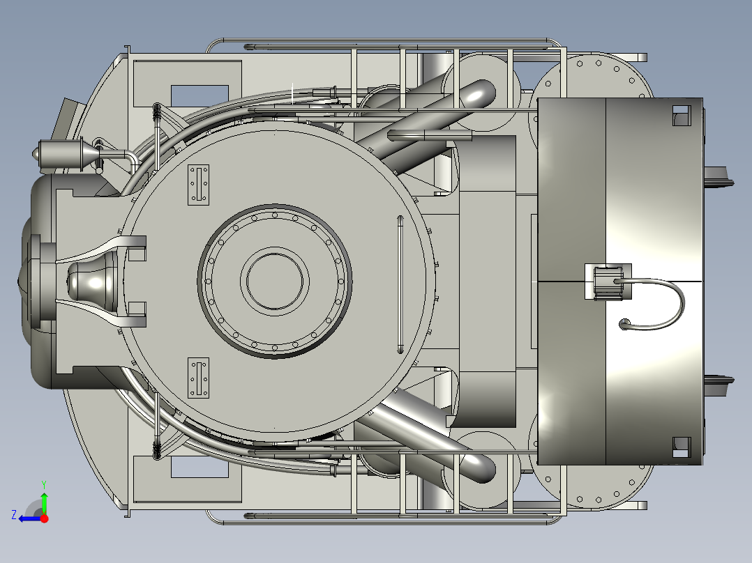 蒸汽机车右视图