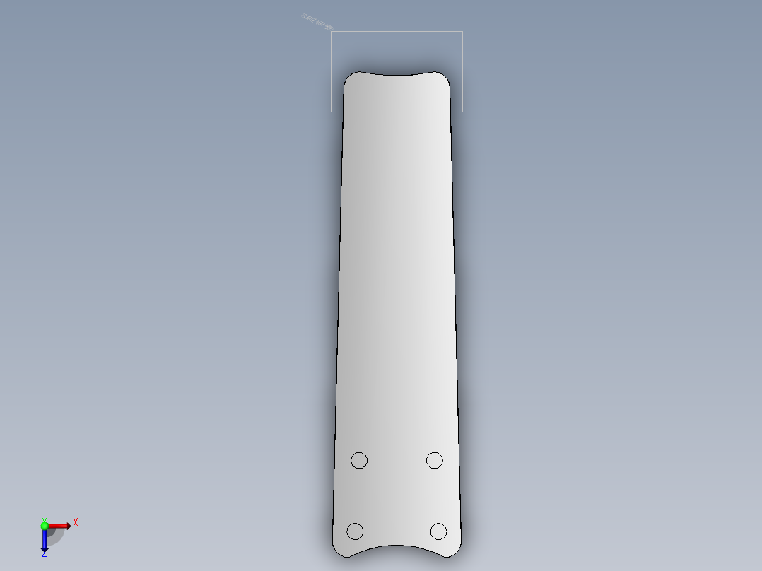 风扇叶子子俯视图