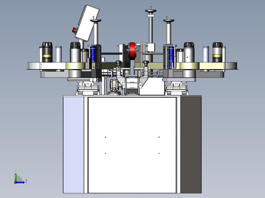 双面贴标机左视图