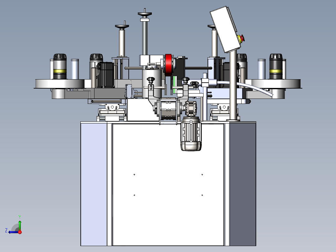 双面贴标机右视图