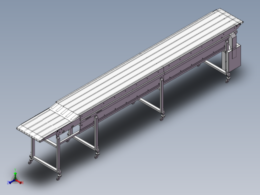 伸缩传送带输送机正等轴测缩略图