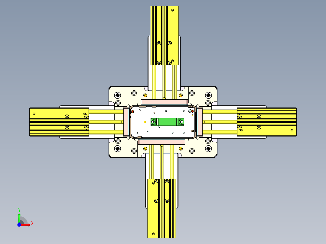 X3-笔记本CNC工装夹具三维模型CNC7-qi gang ce tui0820前视图