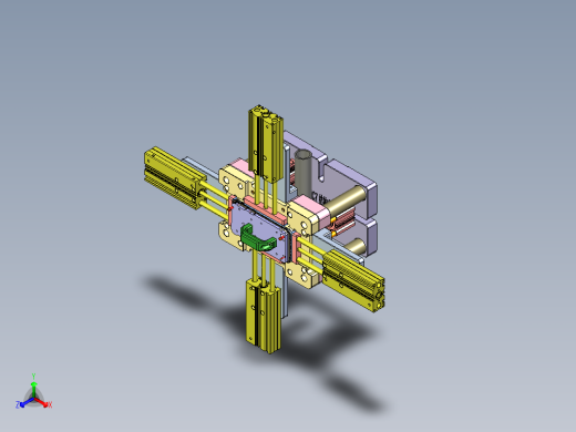 X3-笔记本CNC工装夹具三维模型CNC7-qi gang ce tui0820正等轴测缩略图