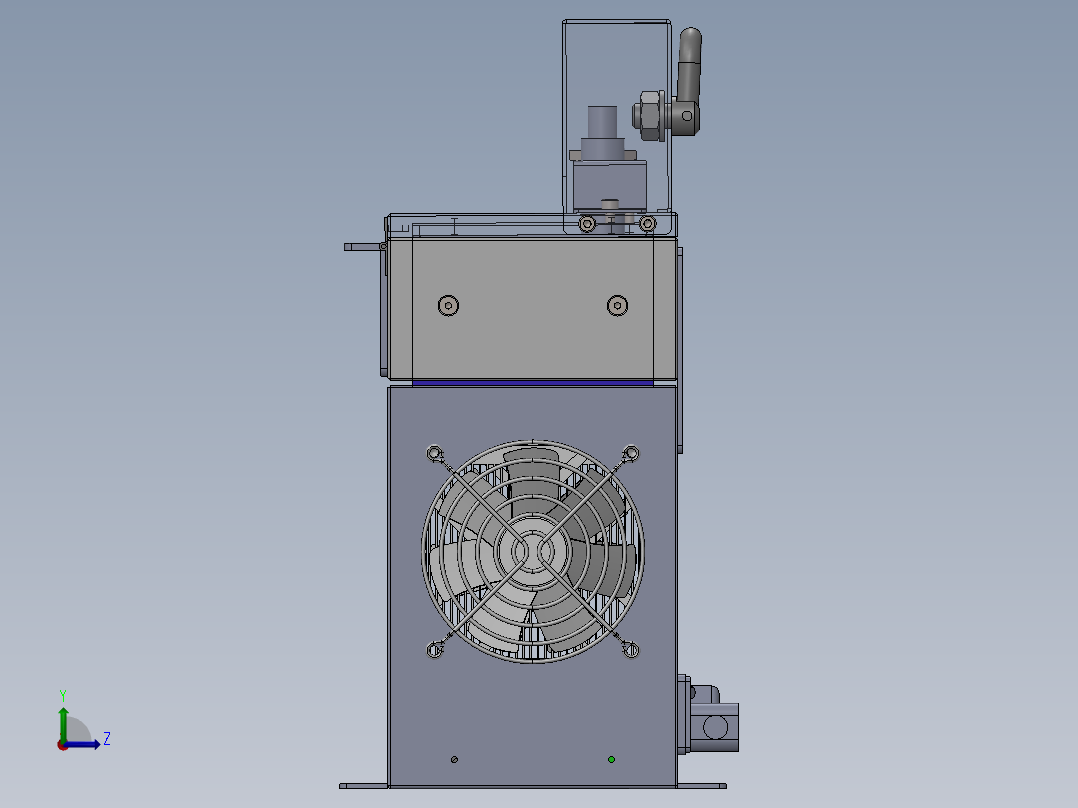 半导体制冷热恒温平台sw18可编辑左视图