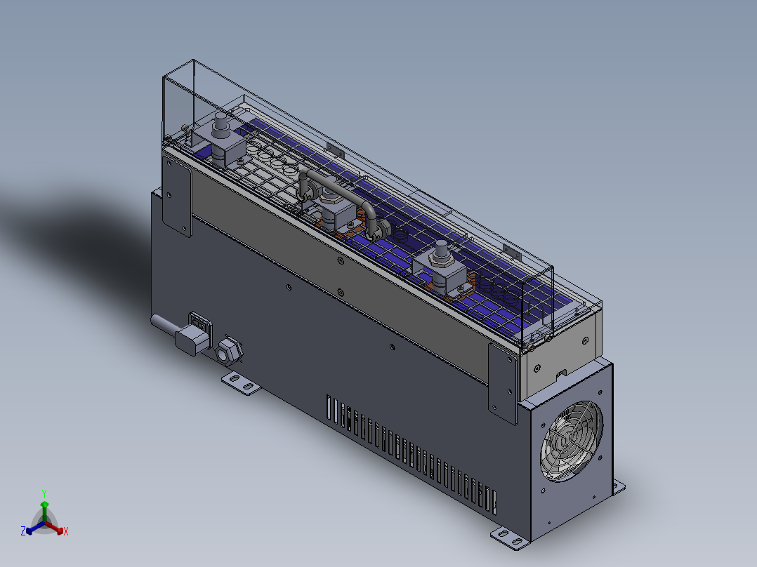 半导体制冷热恒温平台sw18可编辑正等轴测图