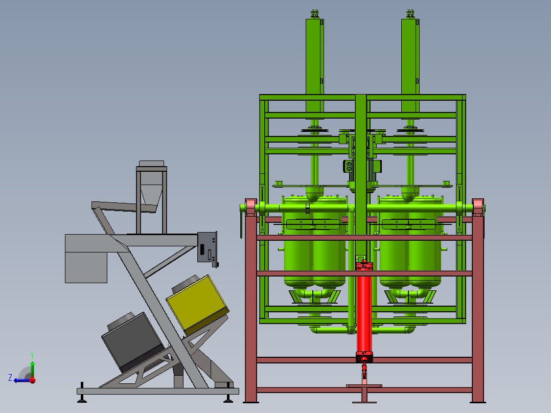 电瓶自动装配成型设备sw17右视图