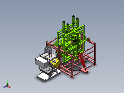 电瓶自动装配成型设备sw17正等轴测缩略图