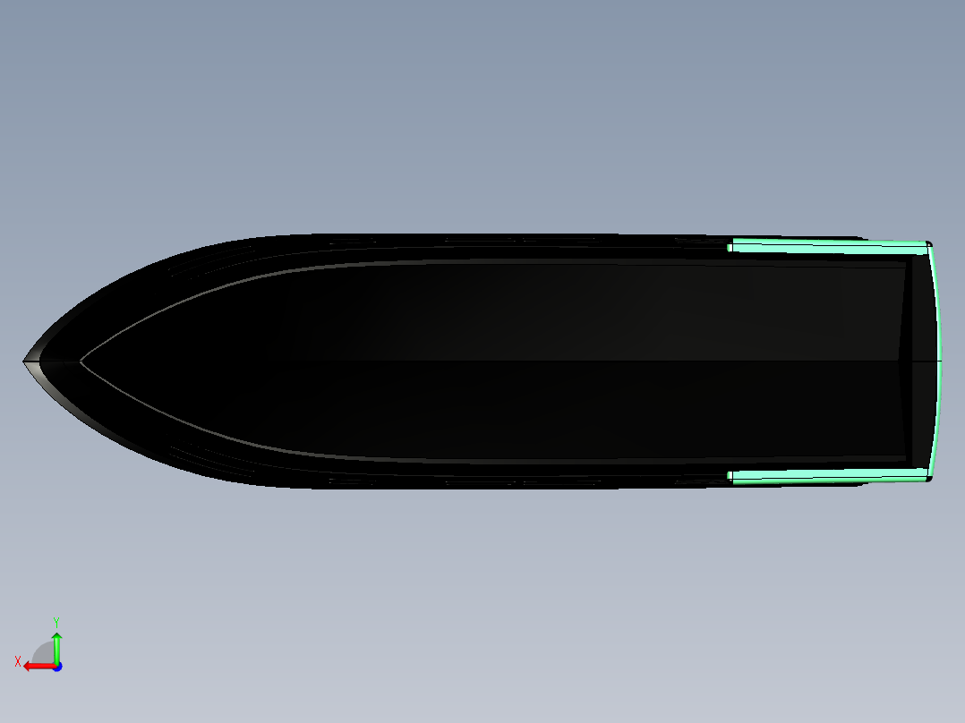 法拉帝游艇后视图