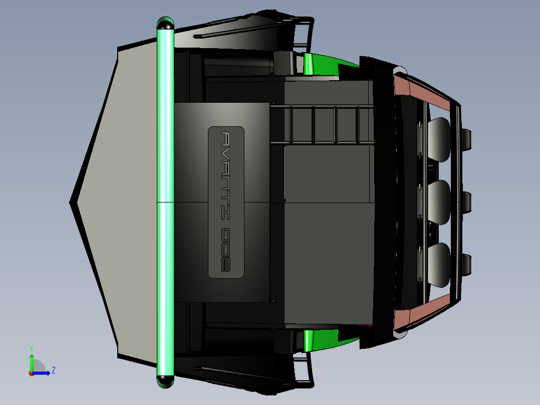 法拉帝游艇左视图