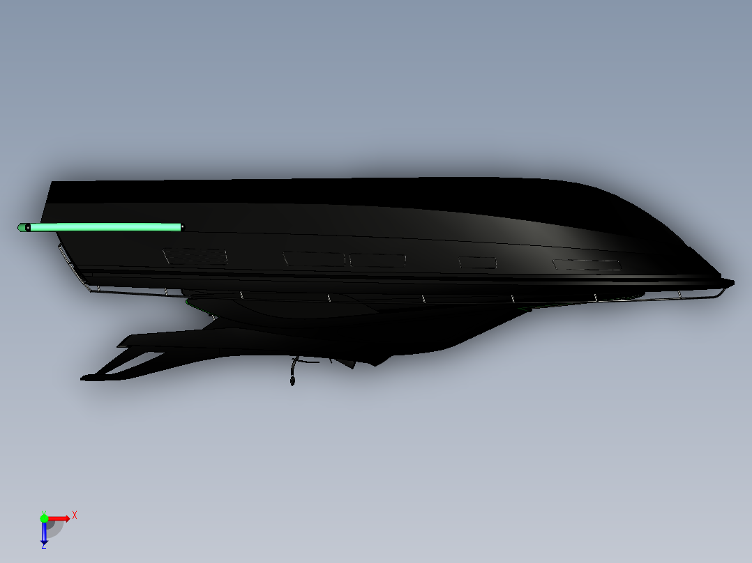 法拉帝游艇俯视图