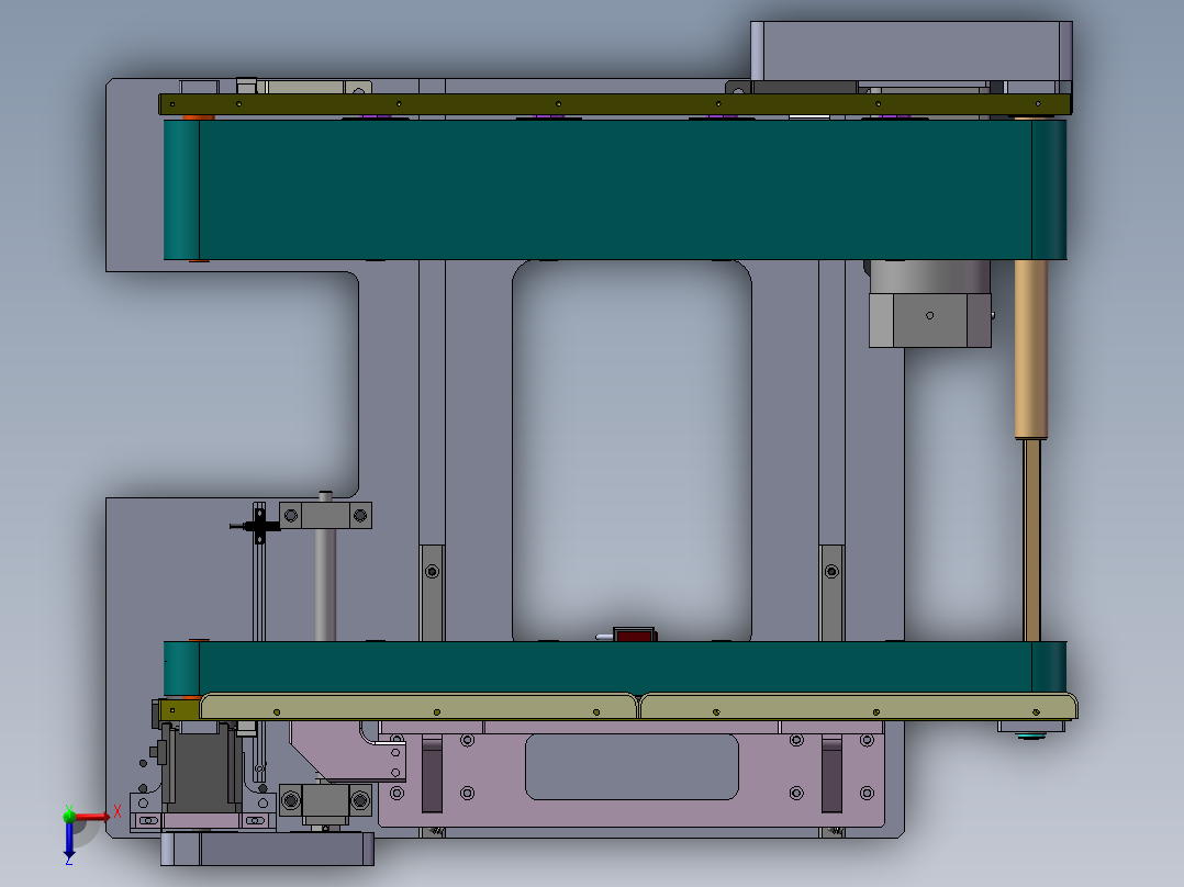 0.675米x0.44米俯视图