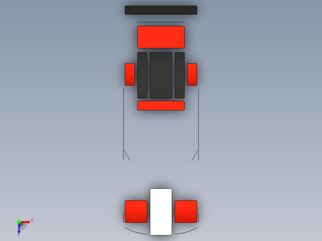 A3003780-乐高积木 Italia GT2 (75908)跑车俯视图