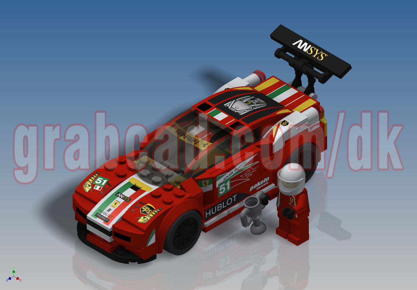 A3003780-乐高积木 Italia GT2 (75908)跑车