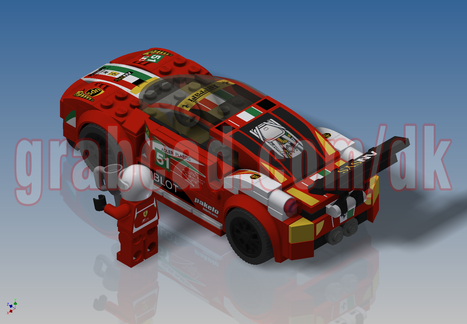 A3003780-乐高积木 Italia GT2 (75908)跑车