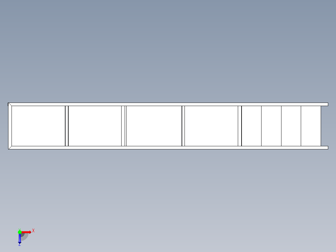 钢架平台俯视图