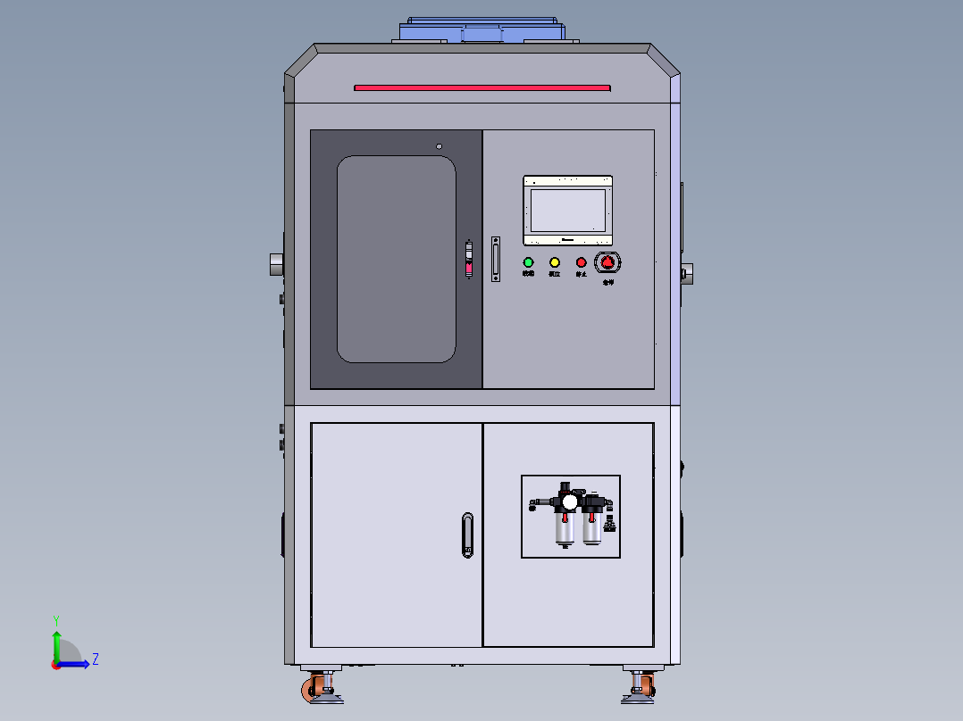手机中框检测设备xt左视图