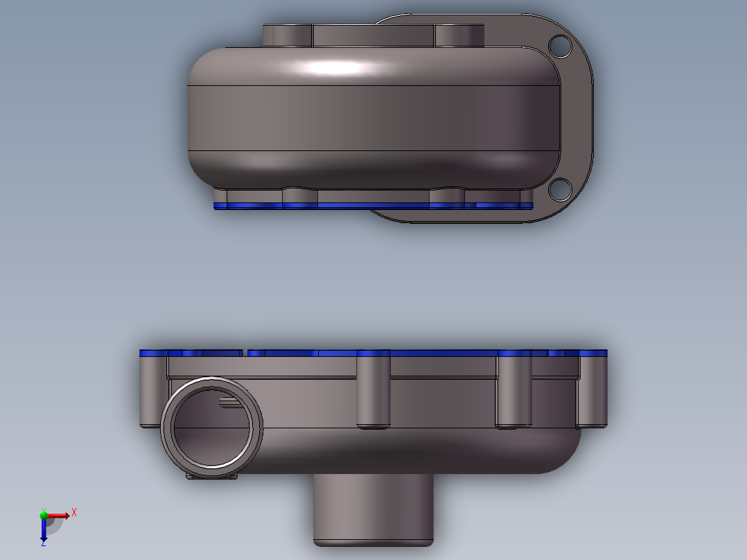 增压器(10)俯视图