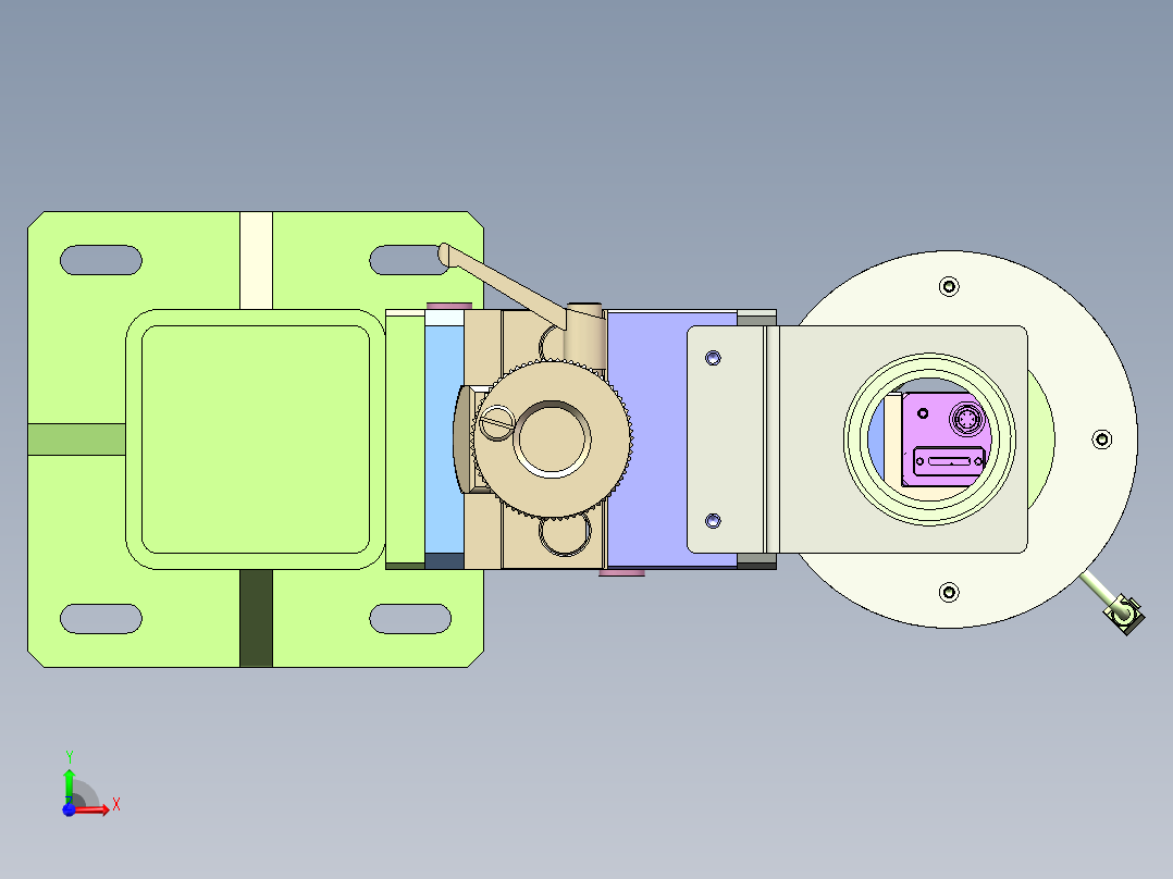 上下移动检测相机前视图