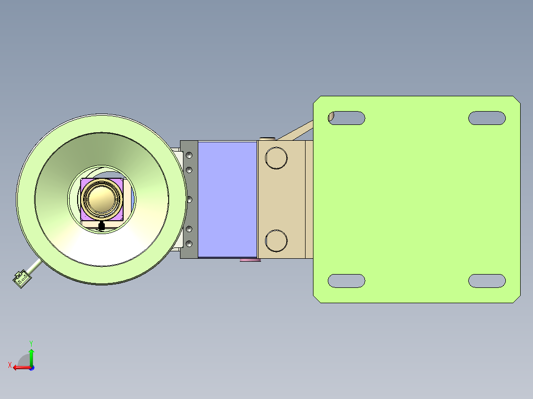 上下移动检测相机后视图