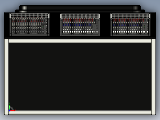 录音控制台recording-console-desk-1831-模型格式为 stp前视缩略图