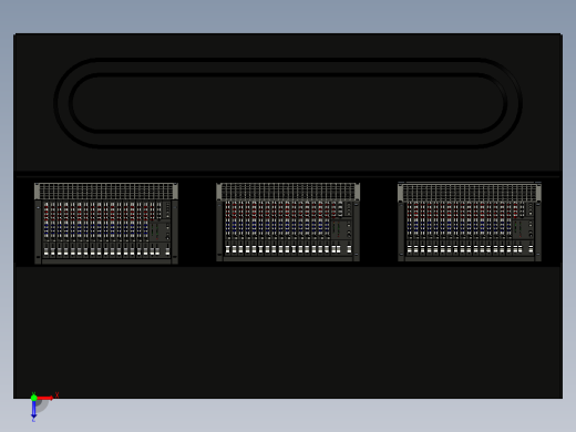 录音控制台recording-console-desk-1831-模型格式为 stp俯视缩略图
