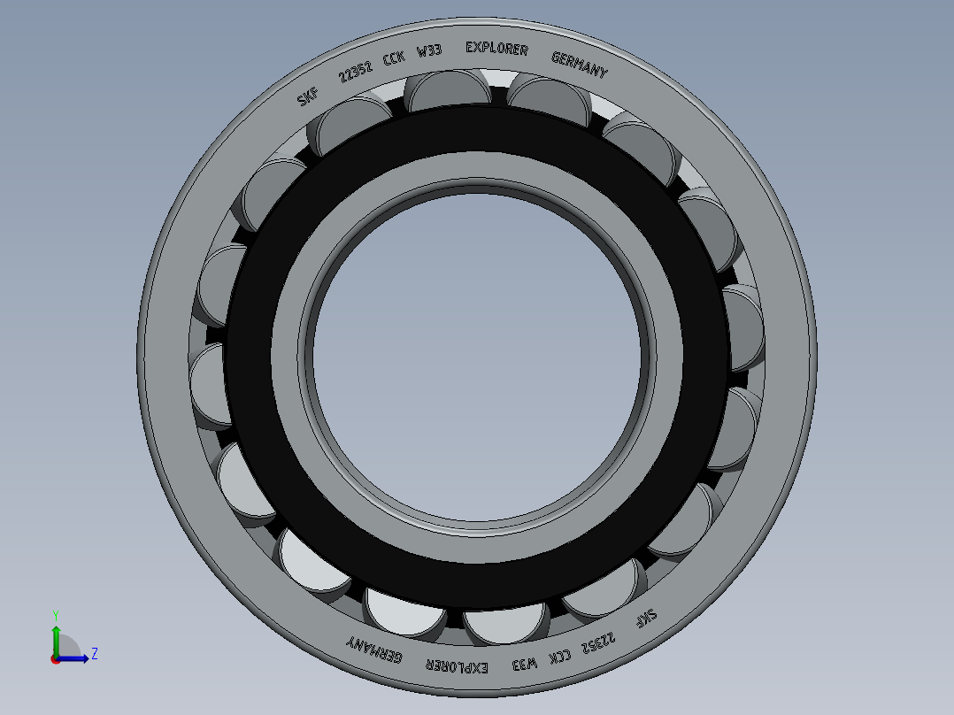 轴承 SKF 22352 CCK W33左视图