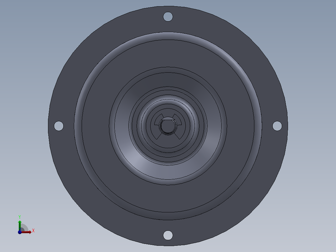 1.0空调室外机风扇电机前视图