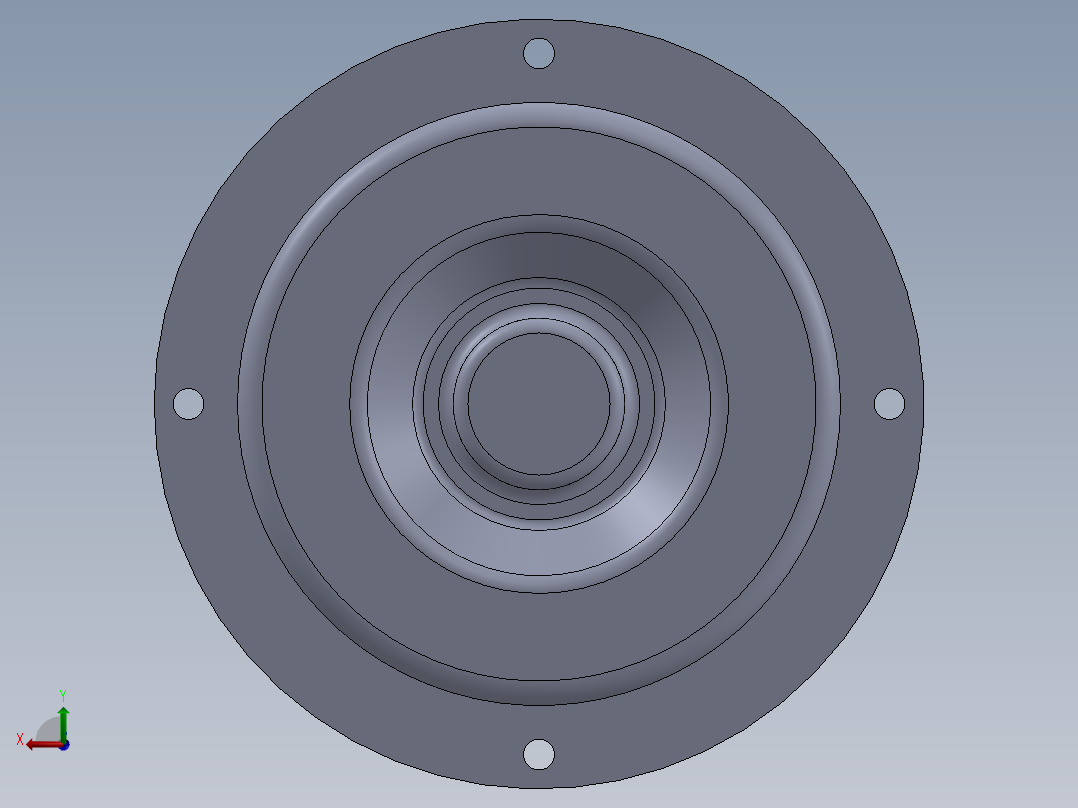 1.0空调室外机风扇电机后视图