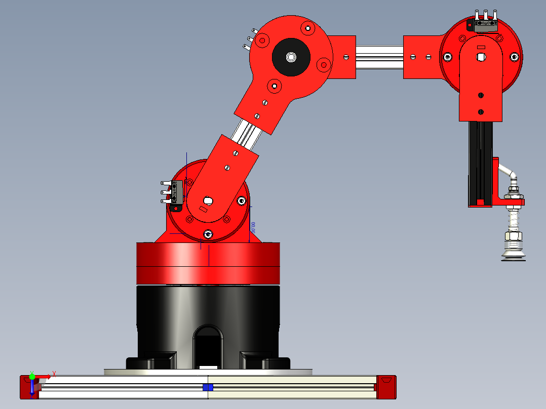 A0003886-工业机械臂俯视图